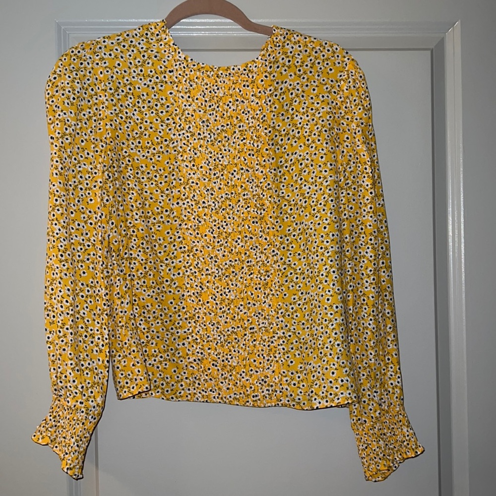 Yellow Floral Blouse